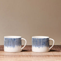 Caruma Ceramic Mug - Blue - Small (Set of 2) | Annie Mo's