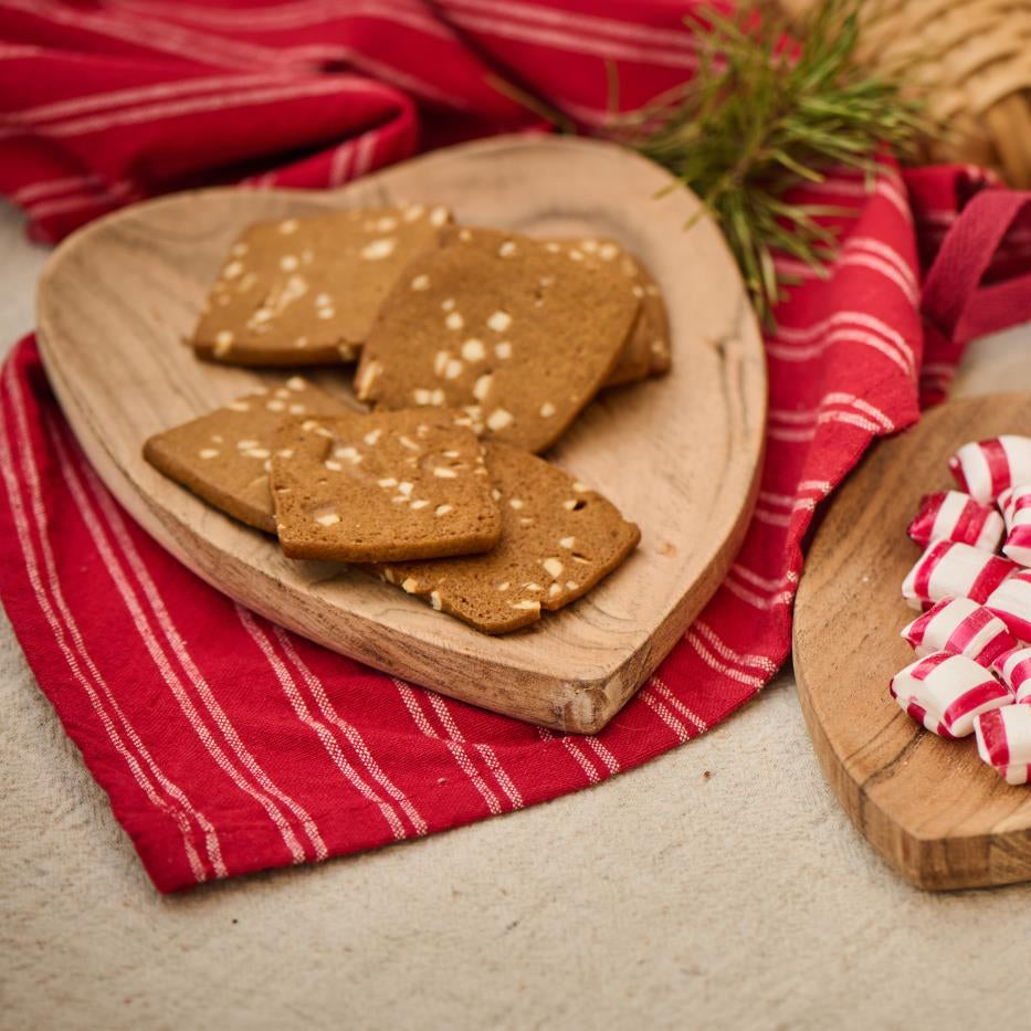 Kaja Red with Thin Natural Stripes 50cm x 70cm