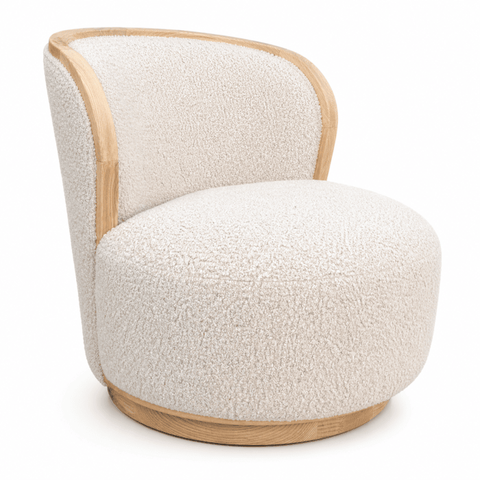 Keiichi Abingdon Swivel Accent Chair-B