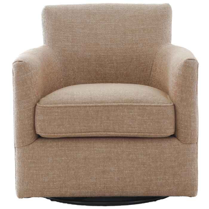 Keiichi Paxford Swivel Chair in Camel-E