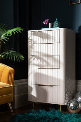 Lily Five Drawer Tall Chest of Drawers