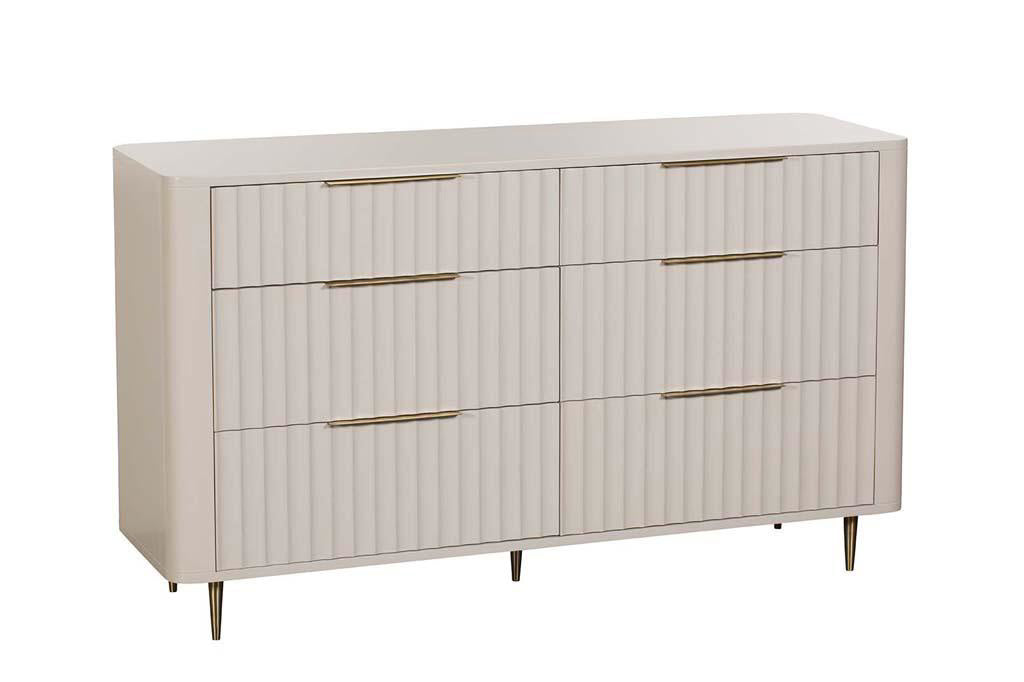 Lily Six Drawer Wide Chest of Drawers