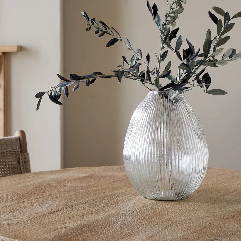 Linsy Ribbed Glass Vase - Size Choice | Annie Mo's G