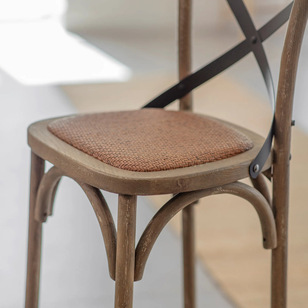 Larchmont Cross Back Bar Stool