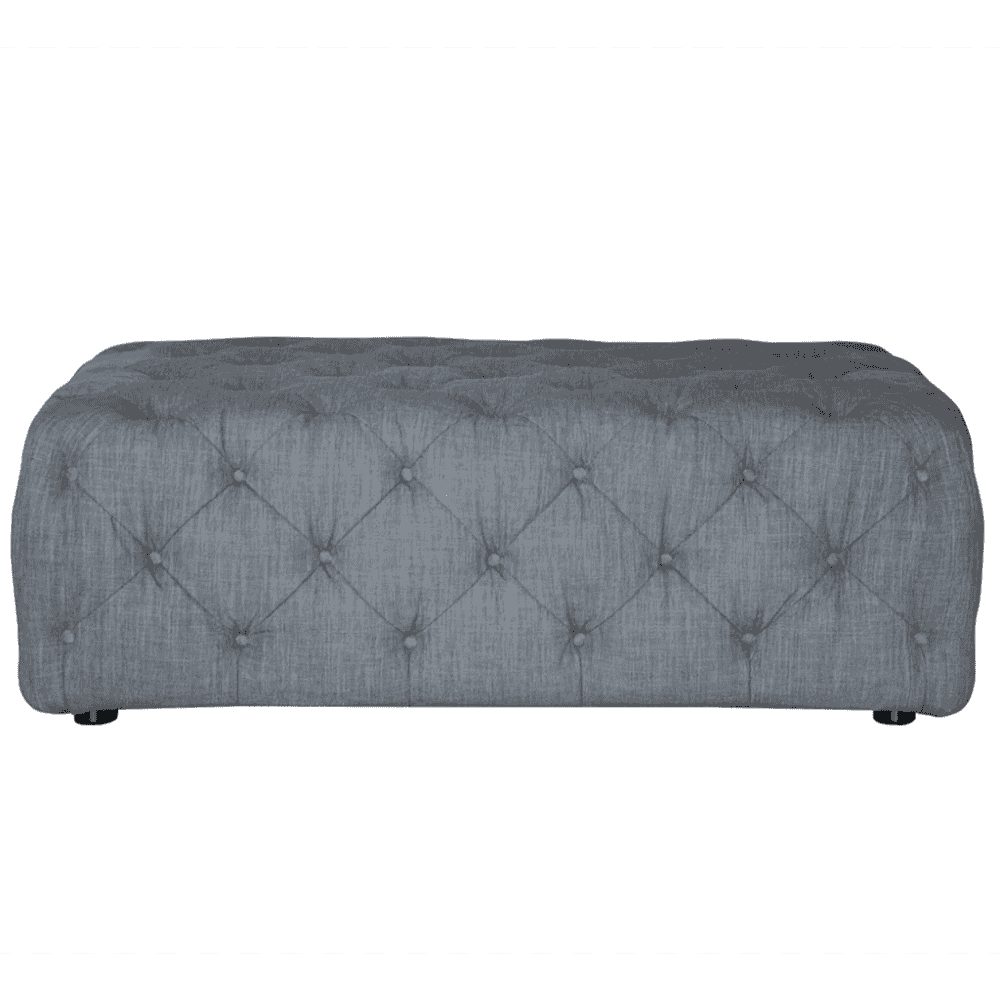 Large Buttoned Footstool | Fabrics