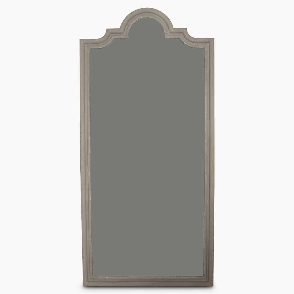Large Distressed Grey Floor Mirror 229cm