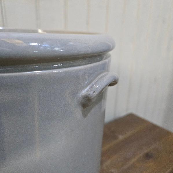 Large Light Grey Pottery Planter 36cm E