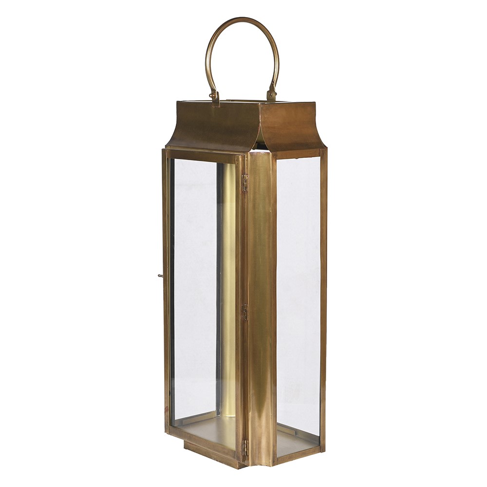Large Antique Brass Lantern 63cm