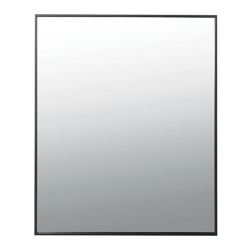 Large Black Rectangular Wall Mirror 120cm