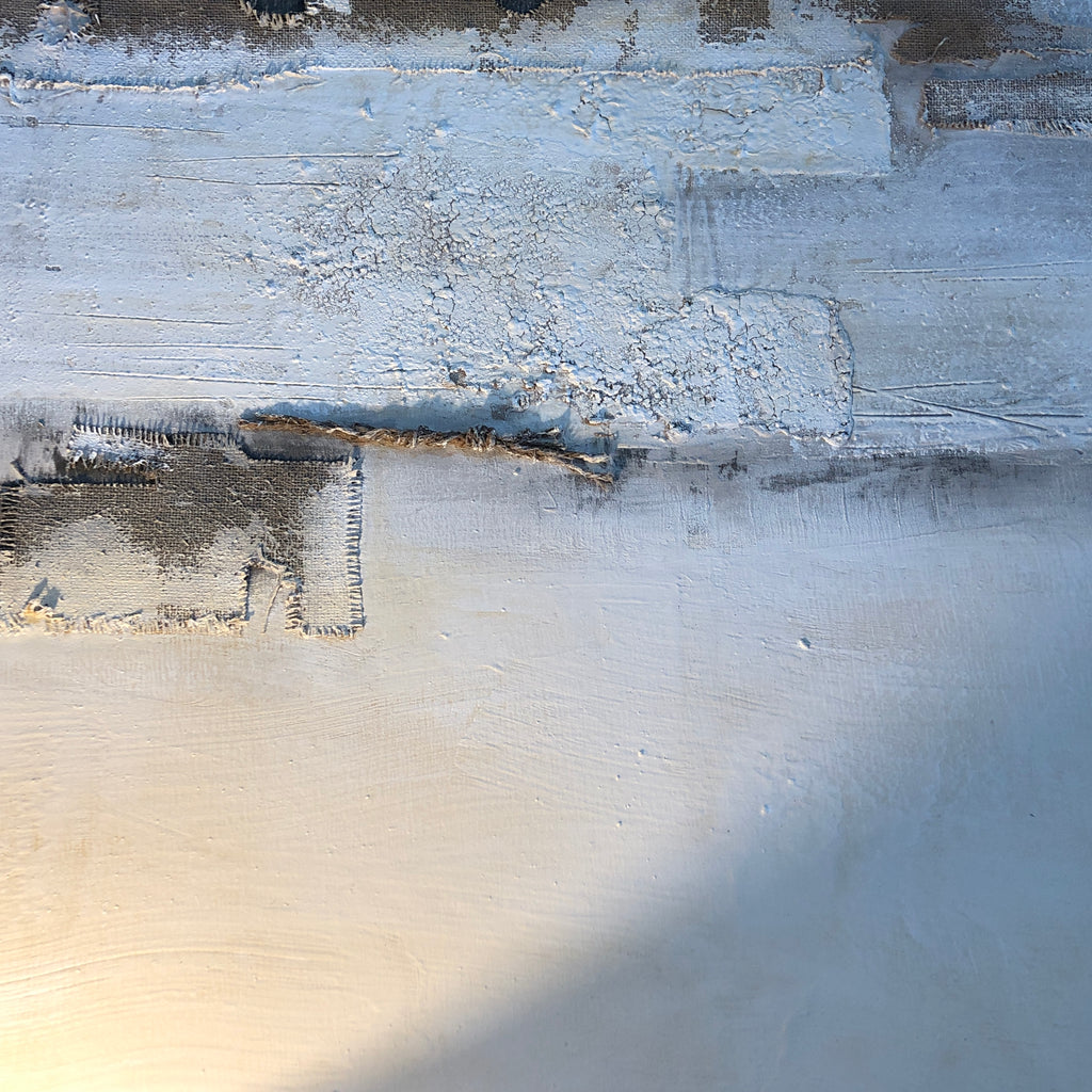 Large Pebble Beach Landscape Painting 150cm B