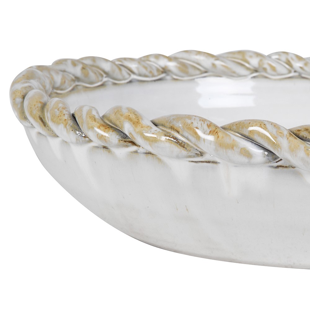 Large Slip Glazed Bowl 40cm