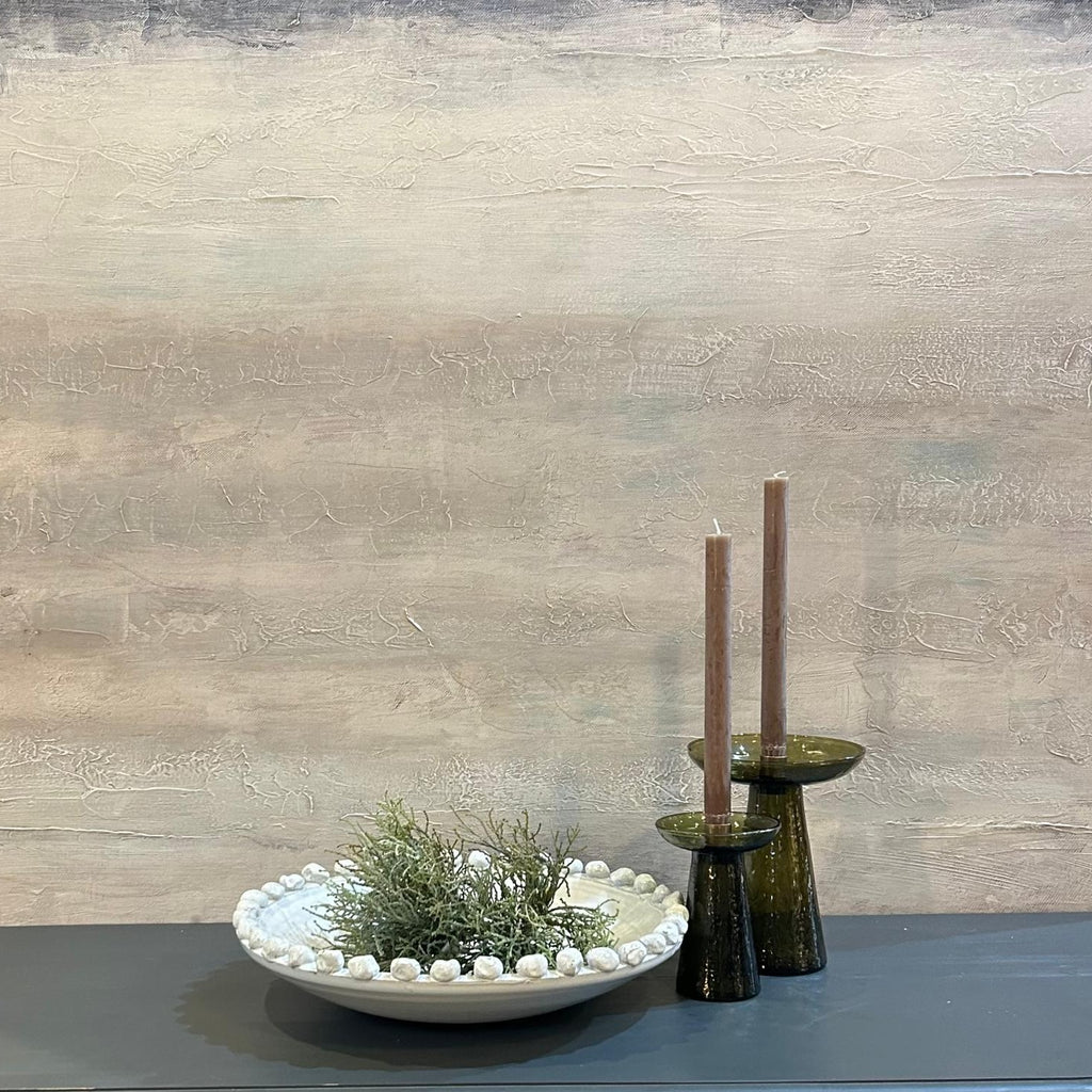 Large White Bobble Edged Bowl 40cm B