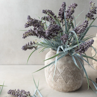 Lavender Bush Faux Stem 45cm | Annie Mo's