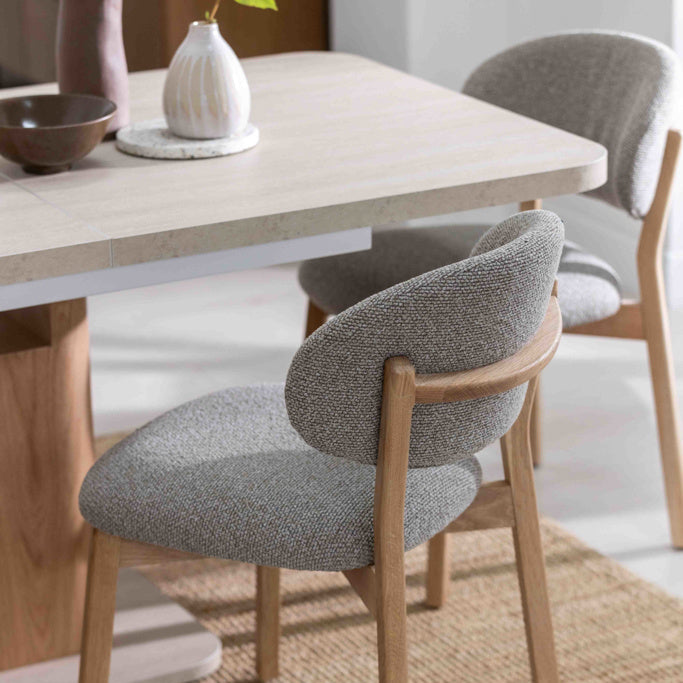 Leo Dining Chair (Grey) Sold as a Pair D