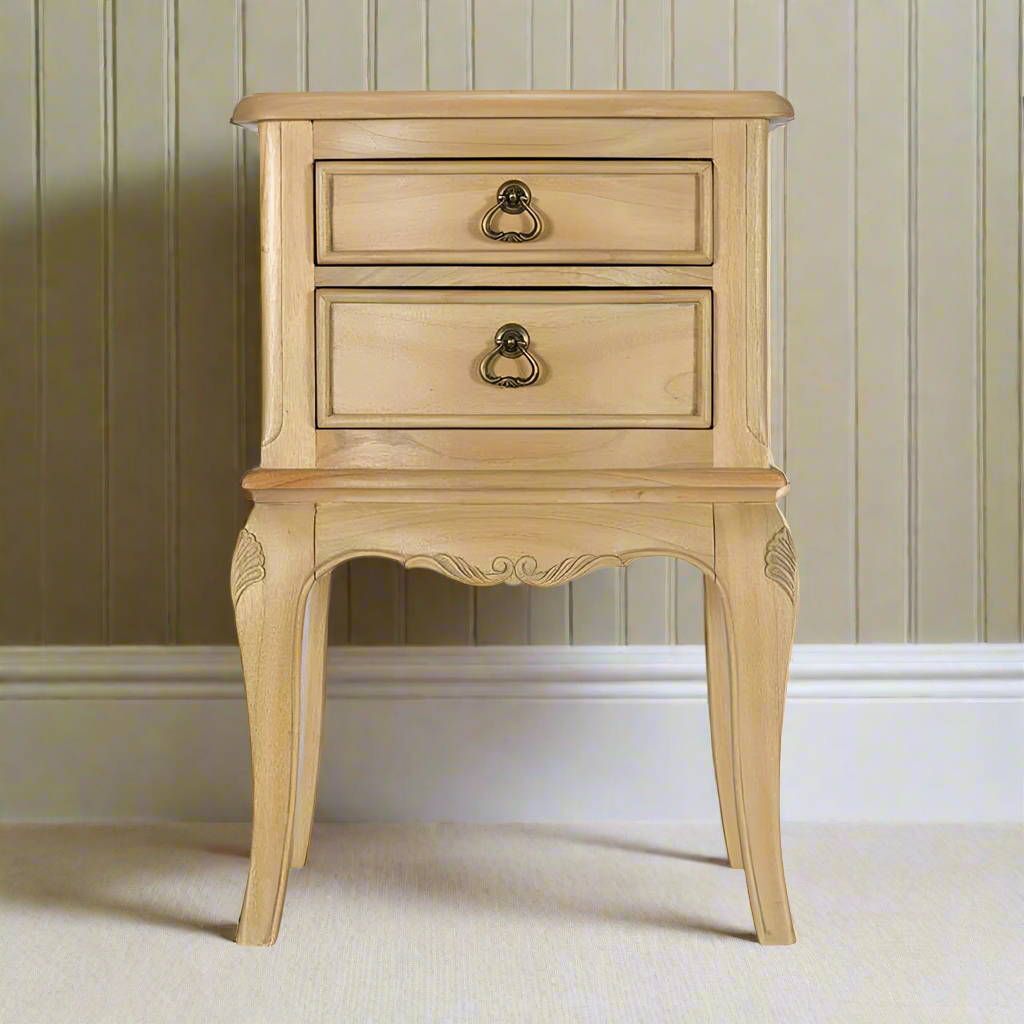 Limoges Two Drawer Bedside Cabinet | Annie Mo's