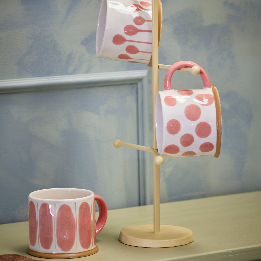 Linora Mug, Rose, Stoneware - Style Choice