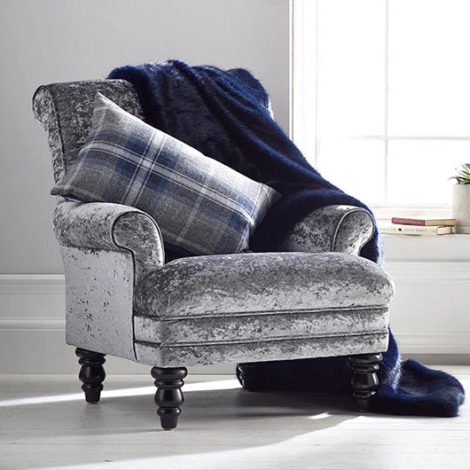 London Navy Faux Fur Throw - Size Choice | Annie Mo's2
