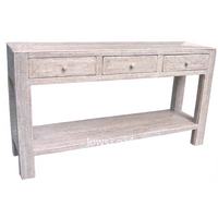 Artisan Rattan Console Table with Three Drawers 150cm | Annie Mo's