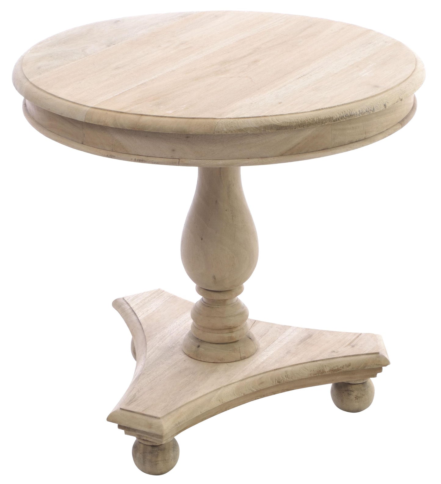 Low Round Wine Table with Bun Feet 58cm