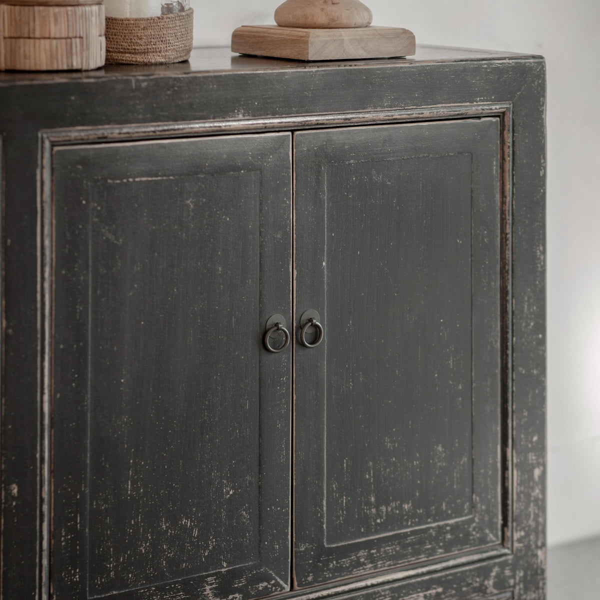 Loxwood Reclaimed Pine Four Door Cabinet 160cm-C