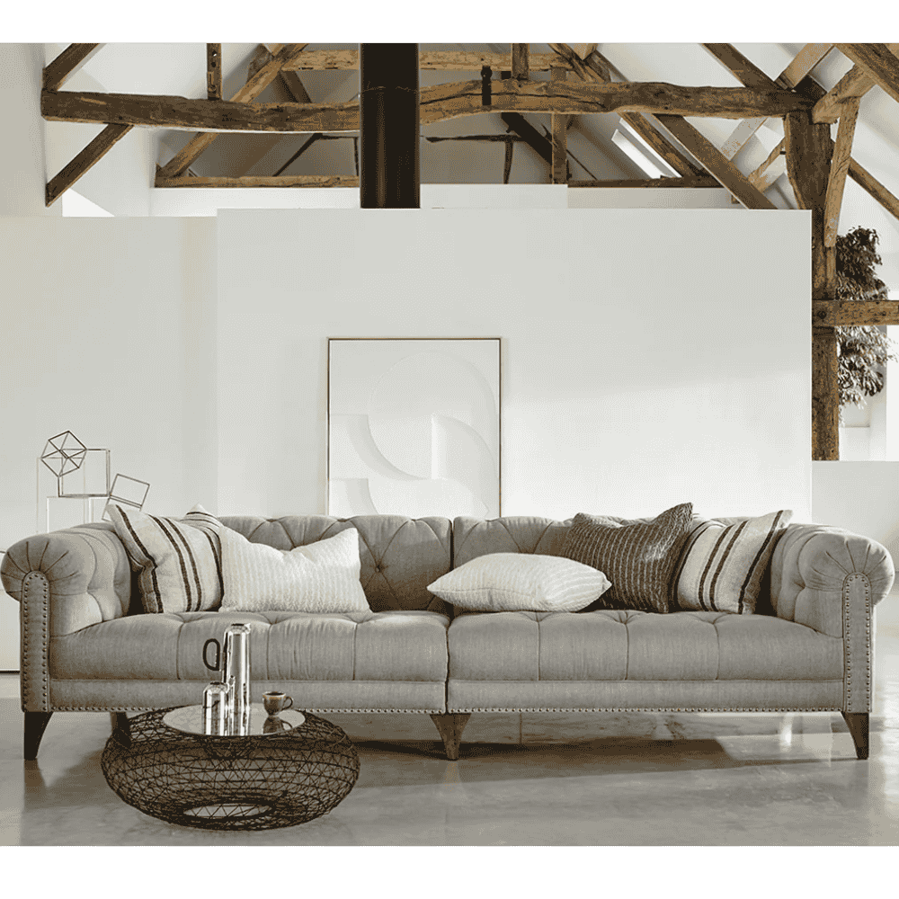 Luisa SHALLOW Four Seat Split Sofa | Fabrics