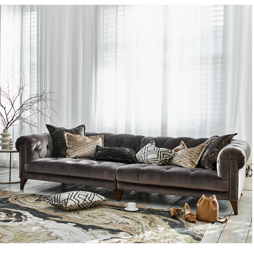 Luisa SHALLOW Four Seat Split Sofa | Fabrics