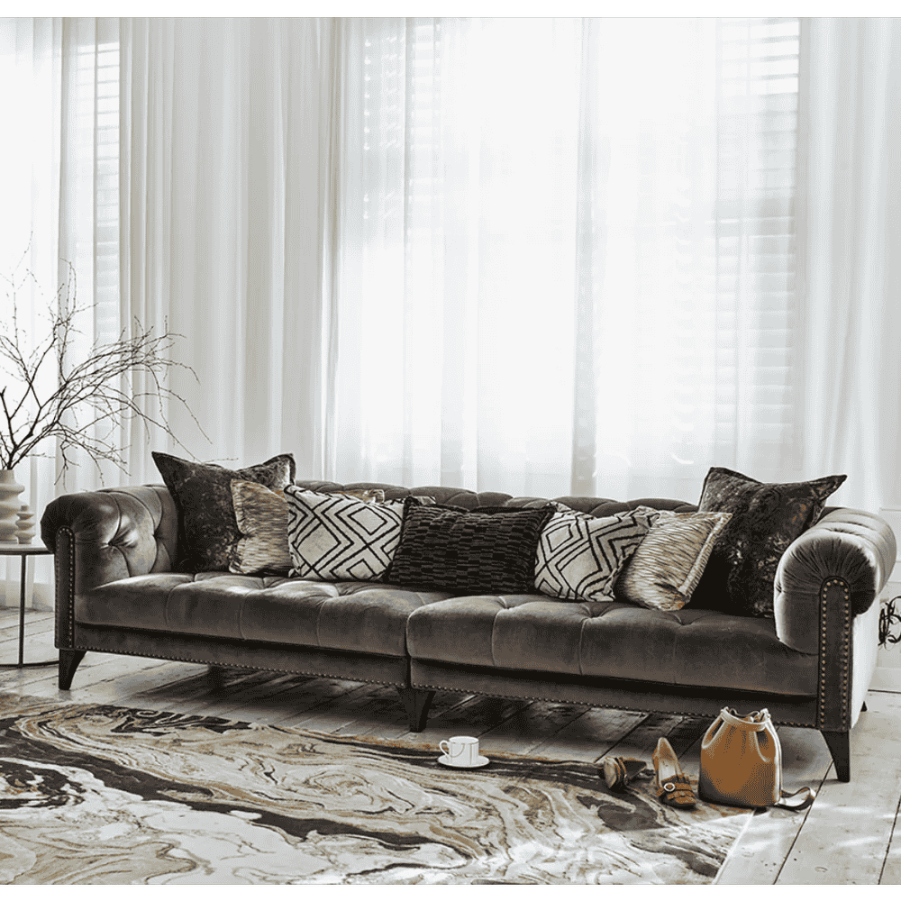 Luisa SHALLOW Four Seat Split Sofa | Fabrics