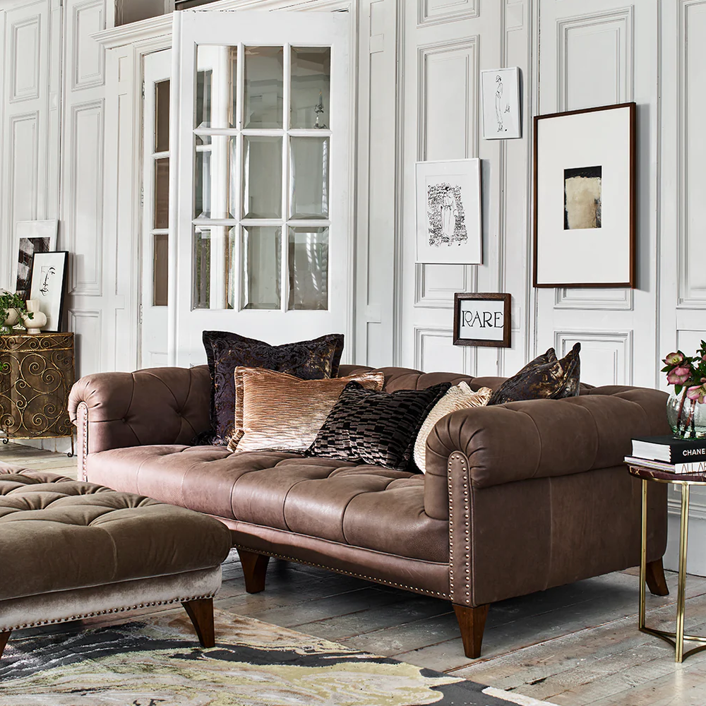 Luisa SHALLOW Three Seat Sofa | Leathers