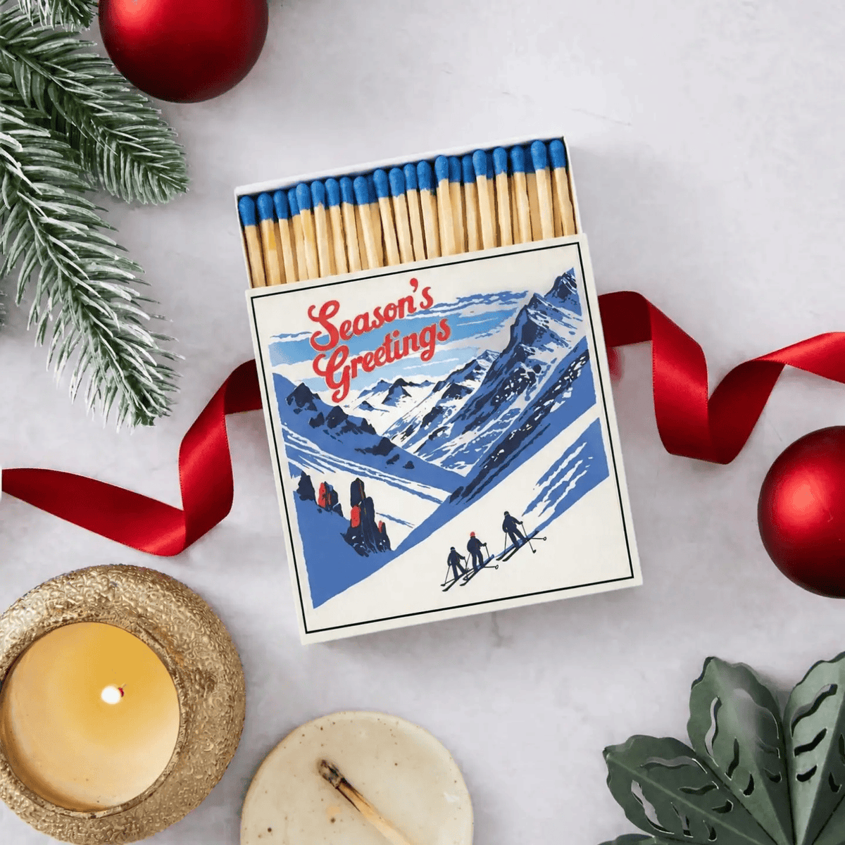 Luxury Gift Long Safety Matches | Alpine Slopes-C
