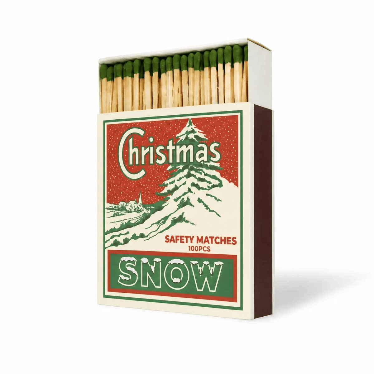 Luxury Gift Long Safety Matches Christmas Snow-B