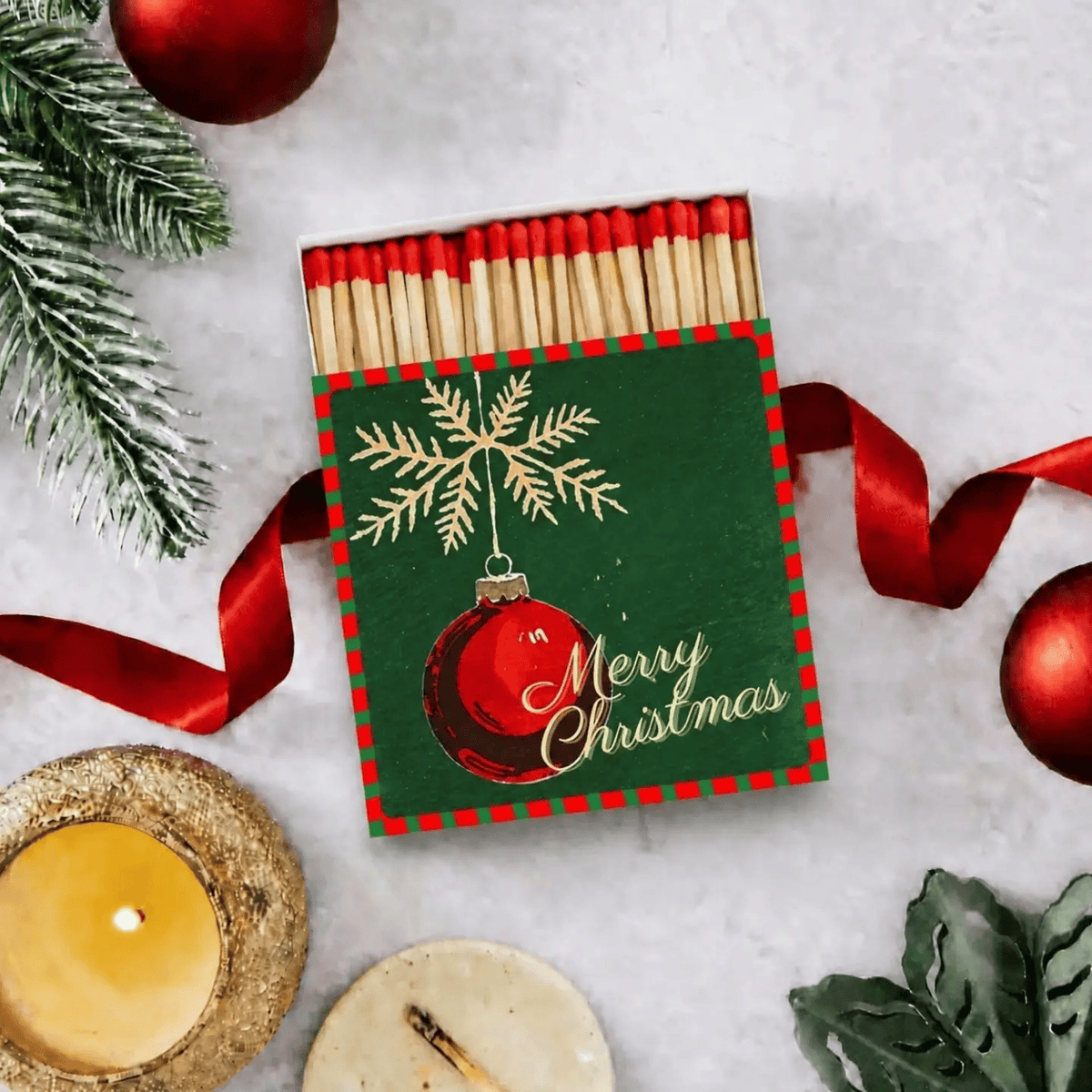 Luxury Gift Long Safety Matches | Vintage Bauble-C