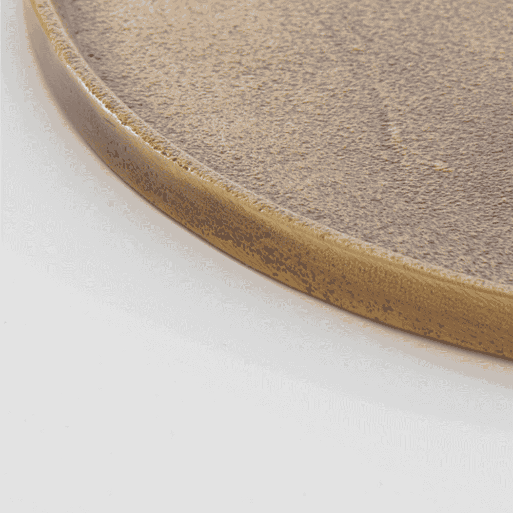 MAES Antique Bronze Metal Round Tray - 60cm/50cm/40cm/30cm-5