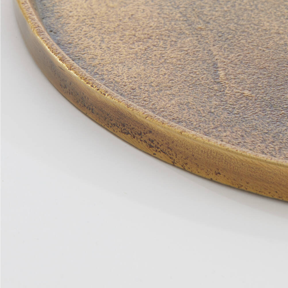 MAES Antique Bronze Metal Round Tray - 60cm/50cm/40cm/30cm