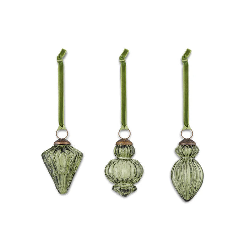 Manipur Baubles - Green (Set of Three) 8cm | Annie Mo's C