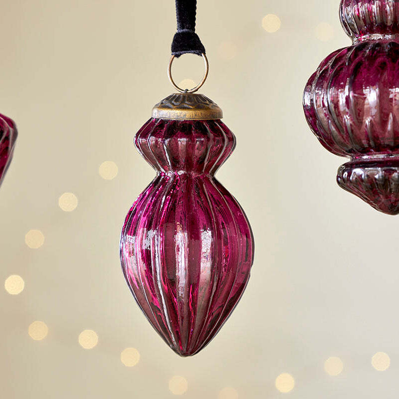 Manipur Baubles - Ruby (Set of Three) 8cm | Annie Mo's D