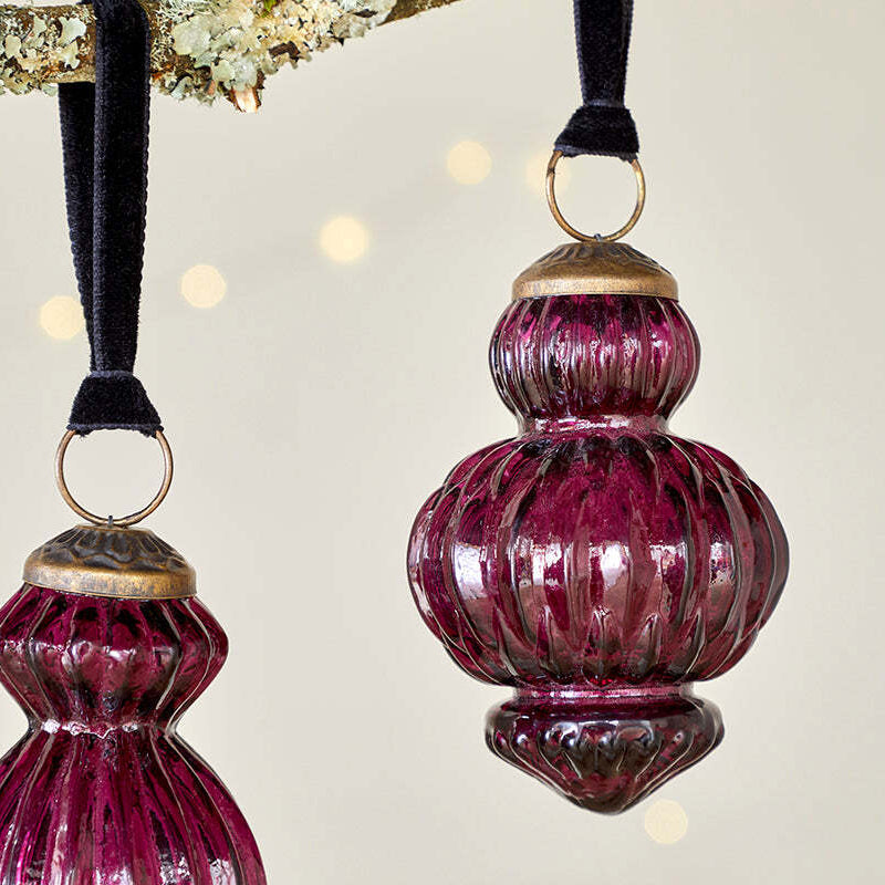 Manipur Baubles - Ruby (Set of Three) 8cm | Annie Mo's B