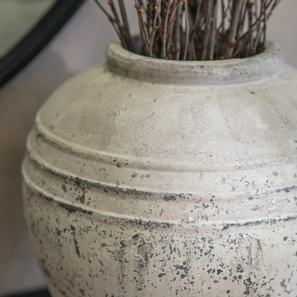 Birkdale Stone Rounded Pot 40cm