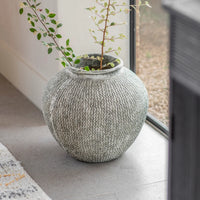 Aldbury Rounded Stone Vase 38cm | Annie Mo's