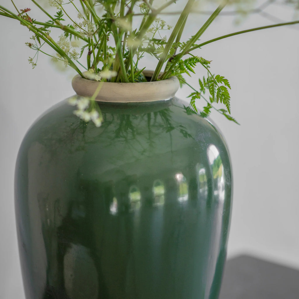 Carlingford Tall Green Urn 44cm