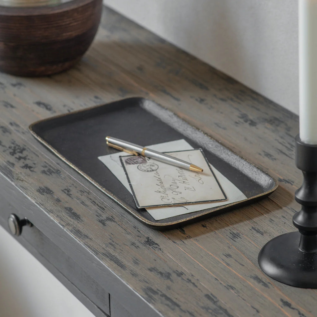 Eastwell Curved Iron Hall Tray 28cm | Annie Mo's