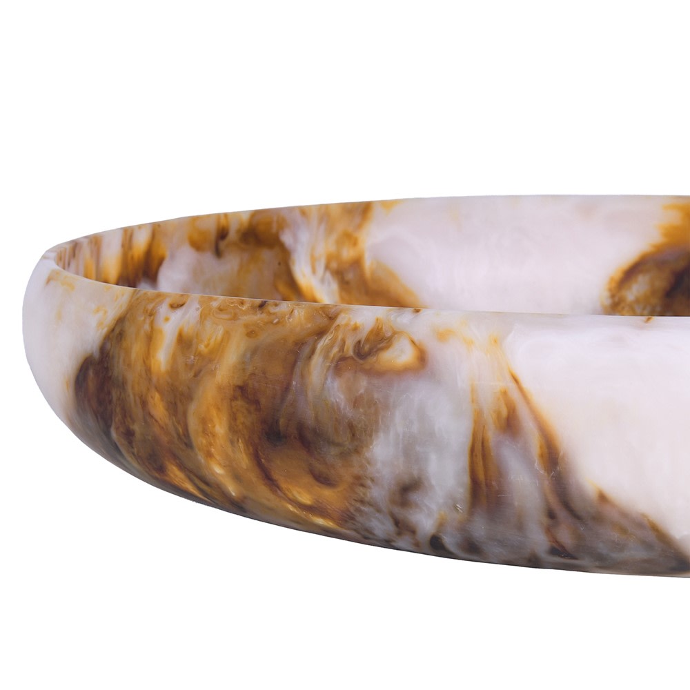 Marble Effect Shallow Bowl 45cm | Annie Mo's-B