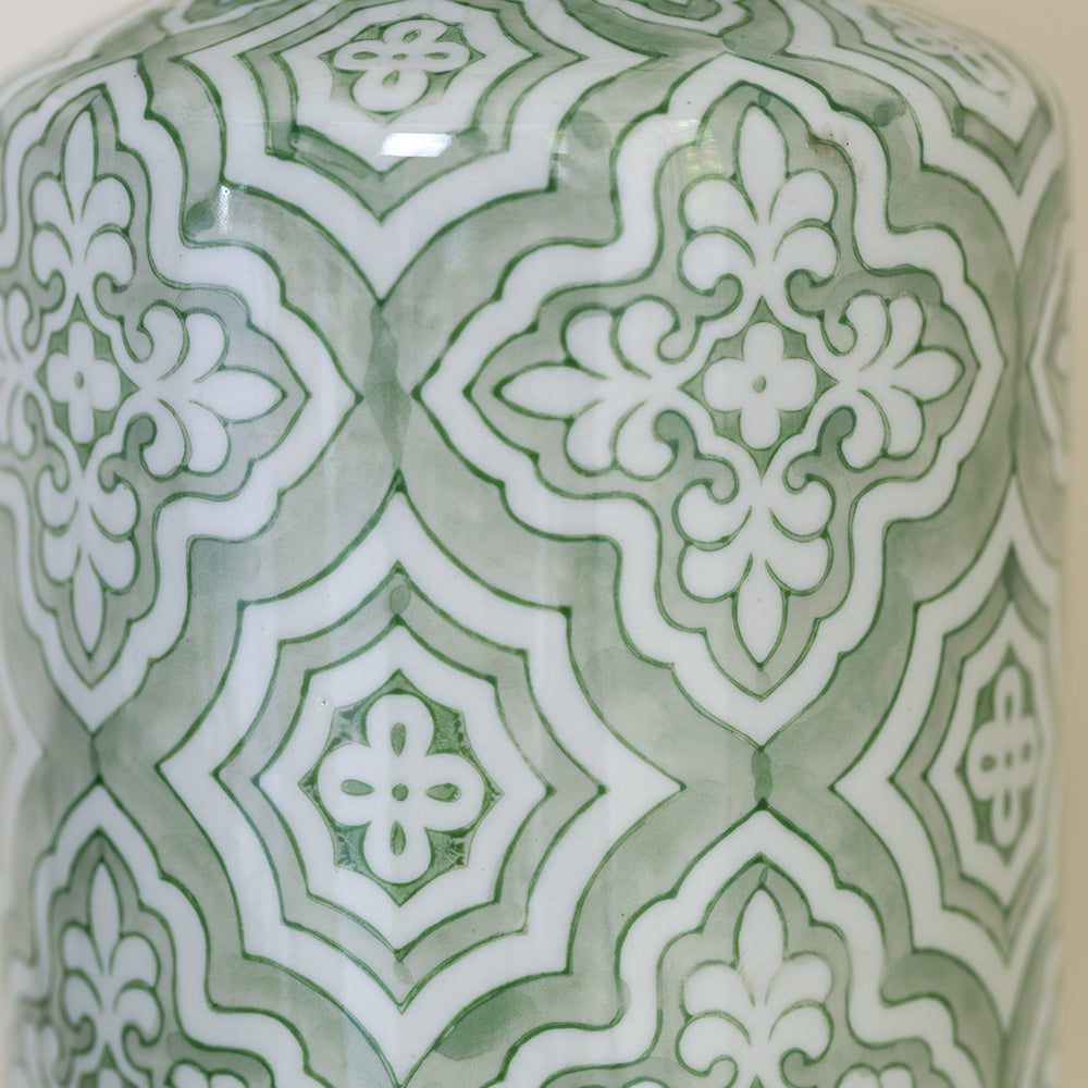 Maroc Lamp With White Shade 51cm