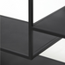 Matt Black Metal Display Bookcase 200cm