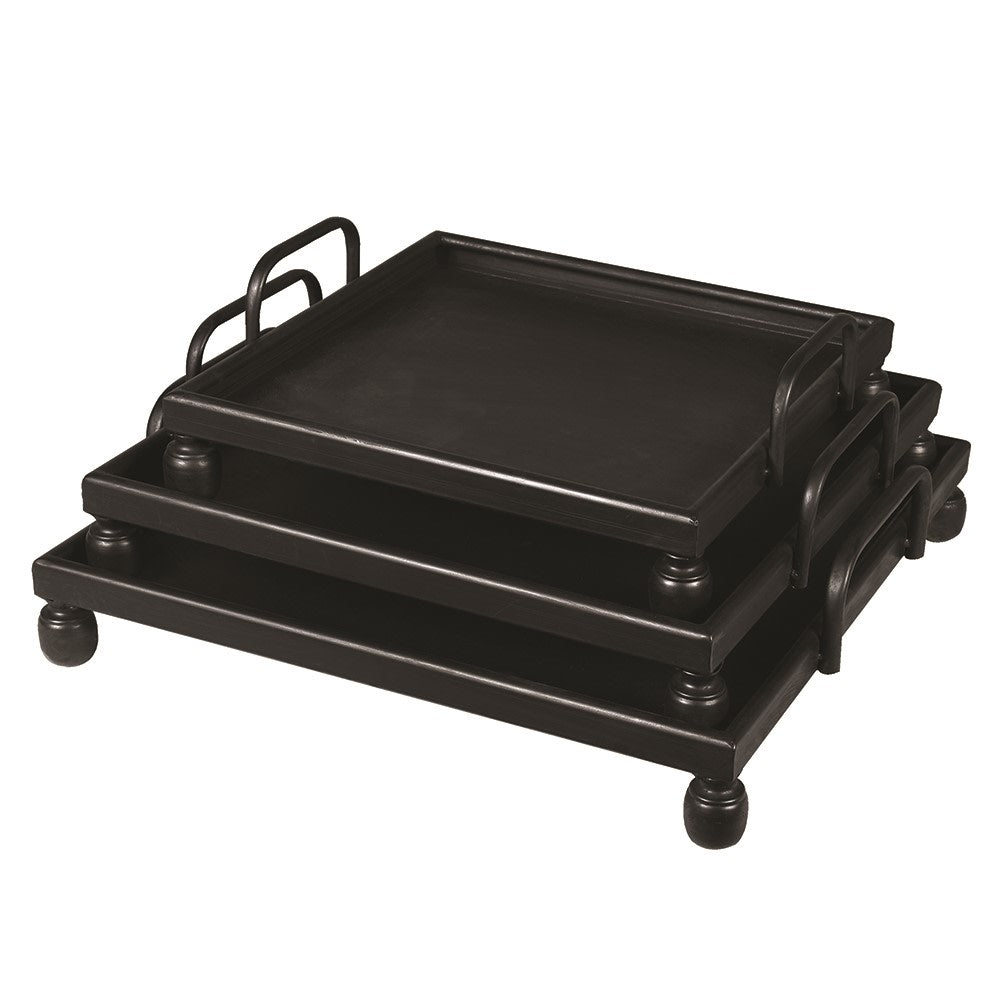 Matt Black Metal Trays - Size Choice | Annie Mo's