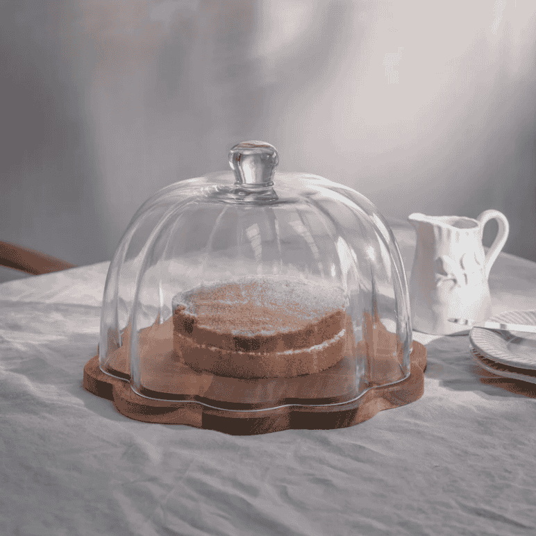 Mayfield Acacia Wood Cake Dome 31cm | Annie Mo's