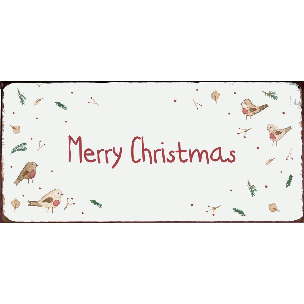 Merry Christmas Metal Sign 15cm | Annie Mo's