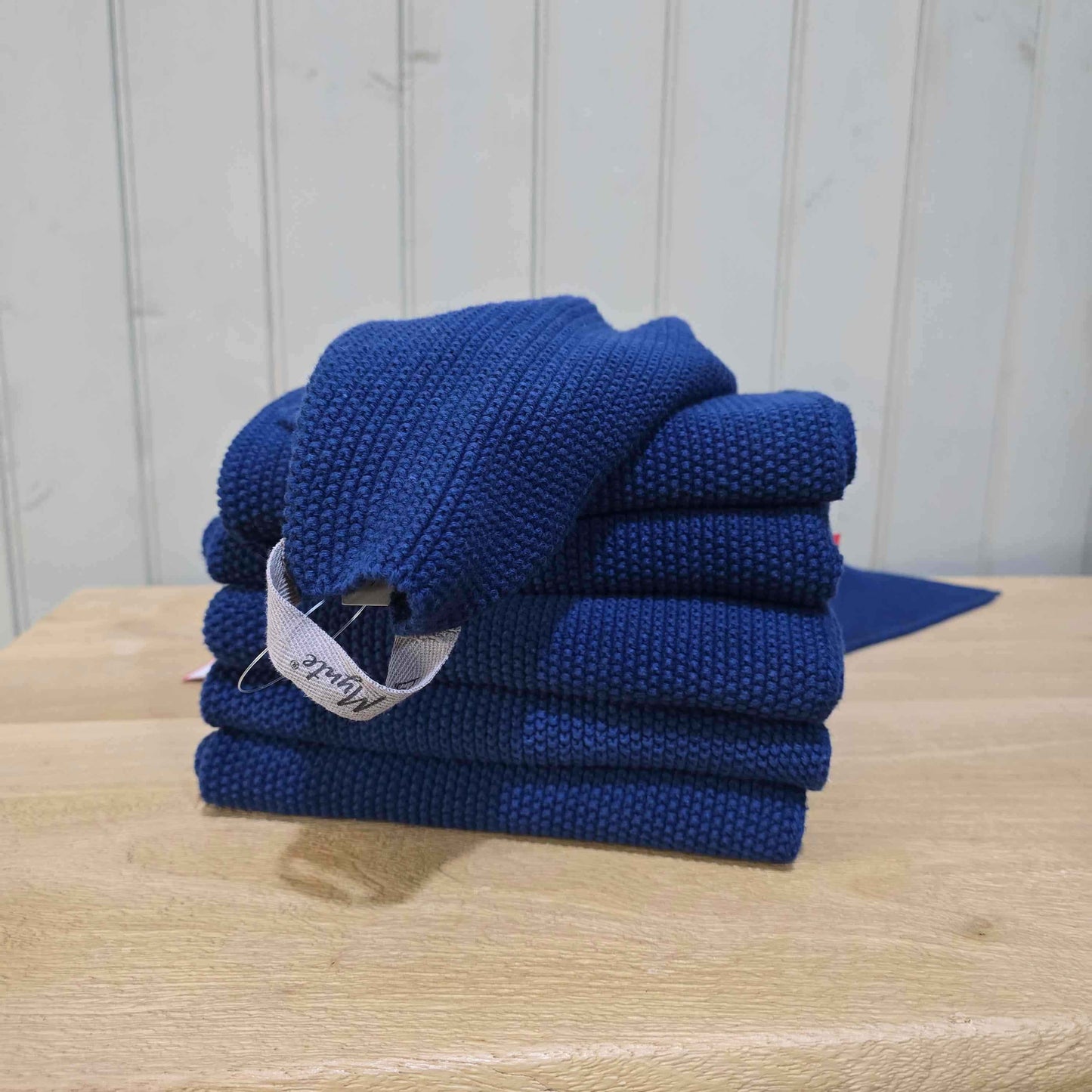 Midnight Blue Knitted Hand Towel 2