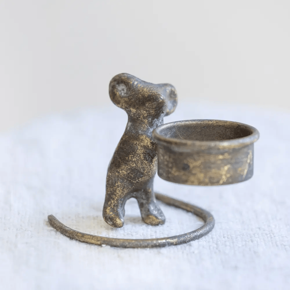Milton Mouse Tealight Holder | Annie Mo's -C