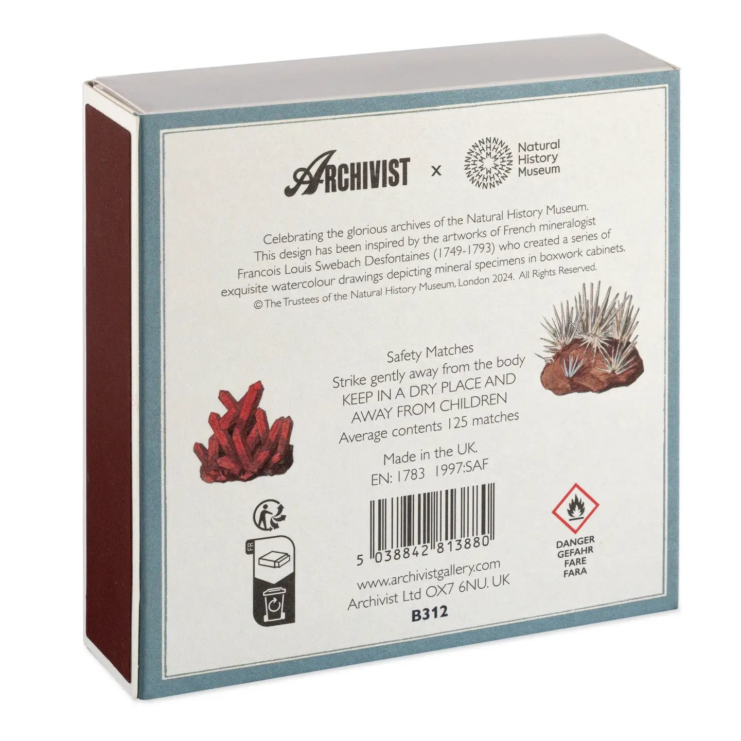 Minerals Matches | Square - Safety Matches