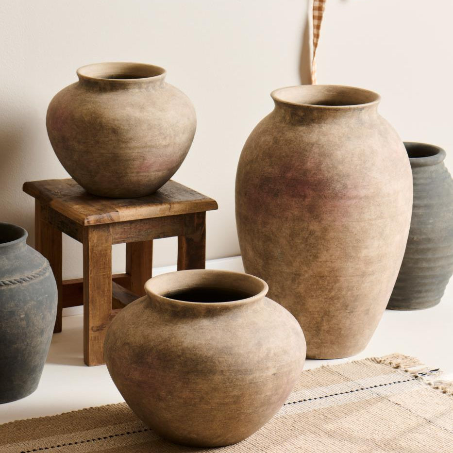 Minerva Terracotta Floor Vase 45cm